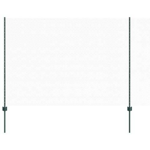 Šesterokutni set ograde Set od 2 Zelena Metal 25 x 1,5 m Cijena