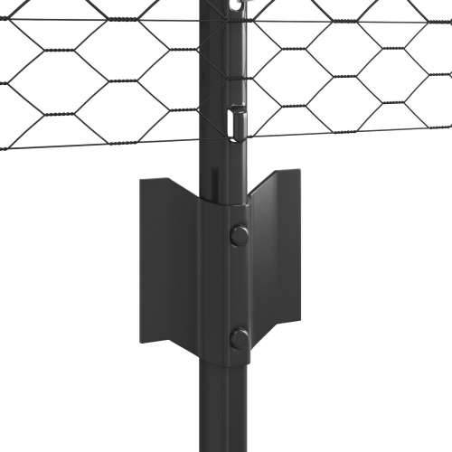 Set ograde za vrt Set od 2 Siva Čelična mreža 25 x 0.5 m ograda Cijena