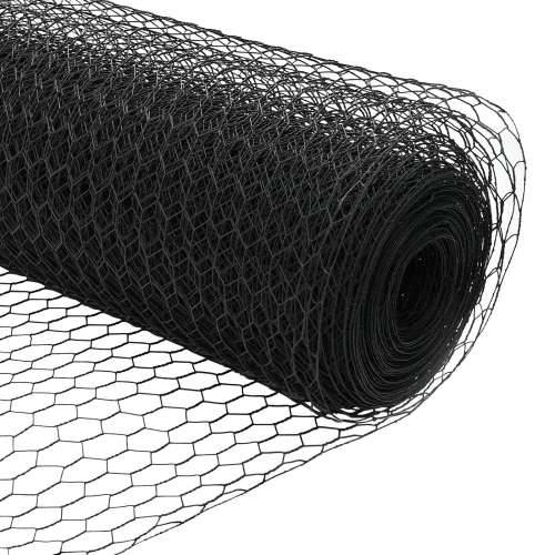 Set ograde za vrt Set od 2 Siva Čelik obložen prahom 25 x 1,2 m Cijena