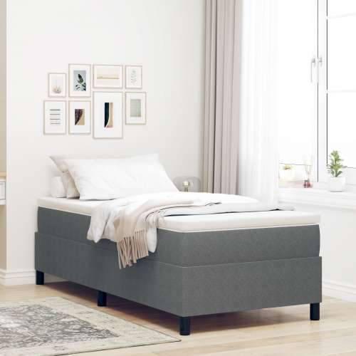 Box Spring Krevet s Madracem Svijetlo Sivi 100x200 cm Kord Tkanina Cijena