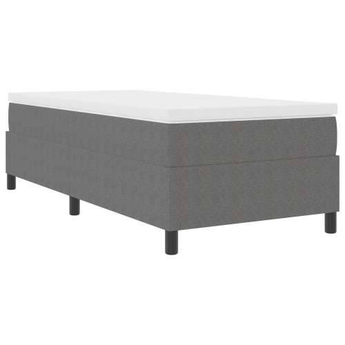 Box Spring Krevet s Madracem Svijetlo Sivi 100x200 cm Kord Tkanina Cijena