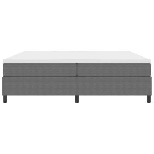 Krevet s podnicom s madracem svijetlosivi 200x200 cm Kordna tkanina Cijena