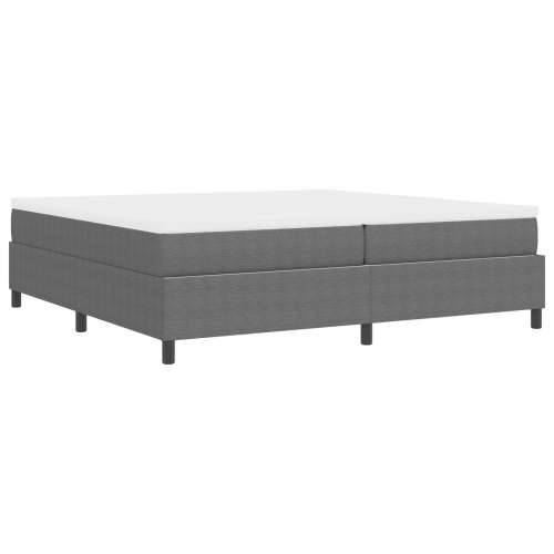 Krevet s podnicom s madracem svijetlosivi 200x200 cm Kordna tkanina Cijena