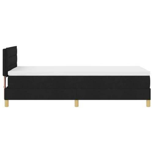 Box Spring krevet s madracem Crn 100x200 cm Tkanina Cijena