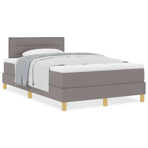 Box Spring Krevet s Madracem Taupe 120x200 cm Tkanina Cijena