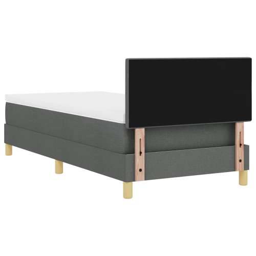 Krevet s uzglavljem s madracem tamno sivi 90x200 cm tkanina Cijena
