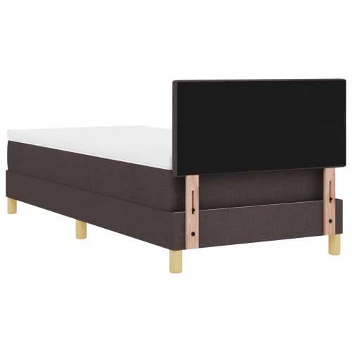 Krevet s podlogom s madracem tamnosmeđi 90x200 cm tkanina Cijena