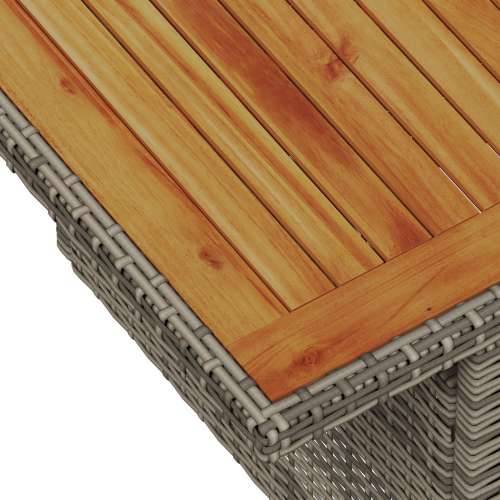 set od 7 komada vrtnog kauča s jastučićima sivi poly rattan Cijena