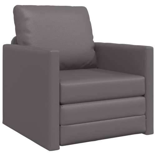 Sofa Krevet 2-u-1 Siva 74x77x81 cm Umjetna Koža Cijena