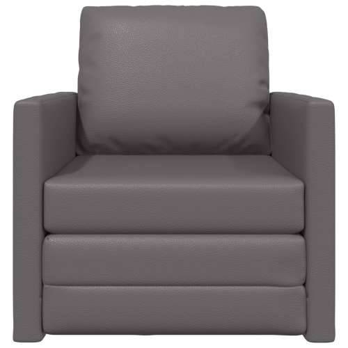 Sofa Krevet 2-u-1 Siva 74x77x81 cm Umjetna Koža Cijena