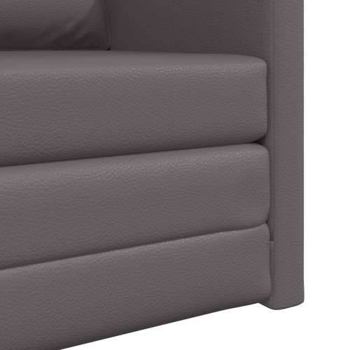 Sofa Krevet 2-u-1 Siva 74x77x81 cm Umjetna Koža Cijena