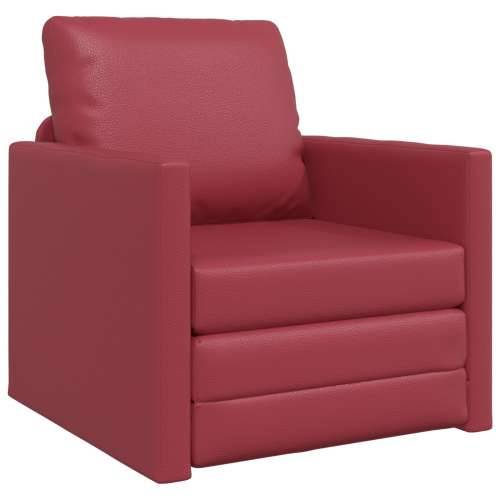 Floor Sofa Bed 2-u-1 Bordo 74x77x81 cm Umjetna koža Cijena