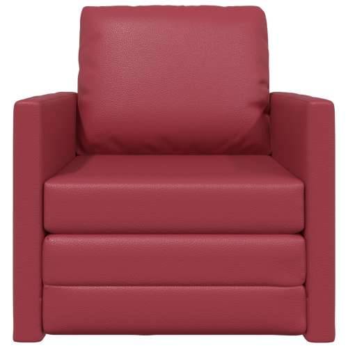 Floor Sofa Bed 2-u-1 Bordo 74x77x81 cm Umjetna koža Cijena