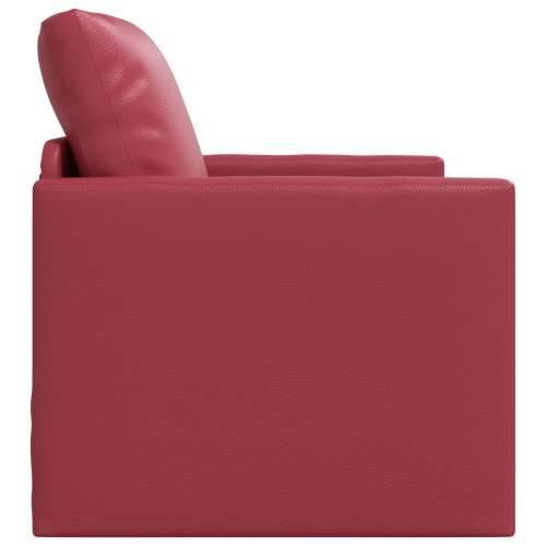 Floor Sofa Bed 2-u-1 Bordo 74x77x81 cm Umjetna koža Cijena