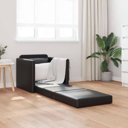 Floor Sofa Bed 2-u-1 Crna 74x77x81 cm Umjetna koža Cijena
