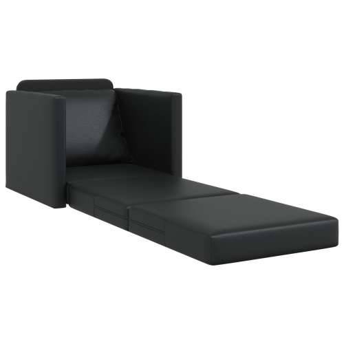 Floor Sofa Bed 2-u-1 Crna 74x77x81 cm Umjetna koža Cijena