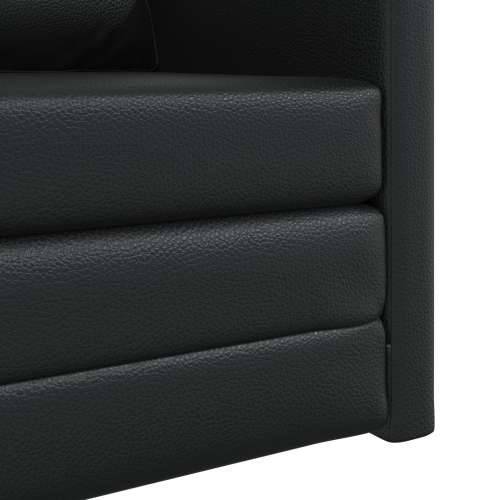 Floor Sofa Bed 2-u-1 Crna 74x77x81 cm Umjetna koža Cijena