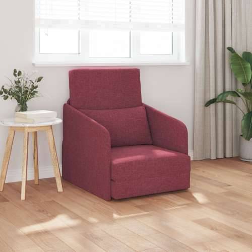 Sofa krevet na podu 2-u-1 Bordo 65x80x83 cm Tkanina Cijena