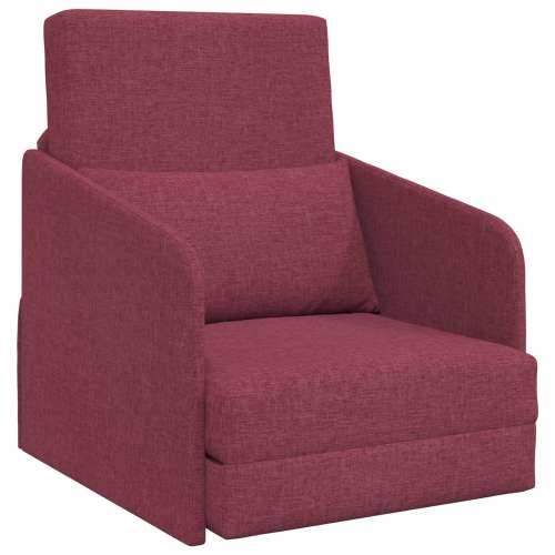 Sofa krevet na podu 2-u-1 Bordo 65x80x83 cm Tkanina Cijena
