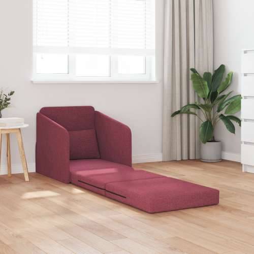 Sofa krevet na podu 2-u-1 Bordo 65x80x83 cm Tkanina Cijena