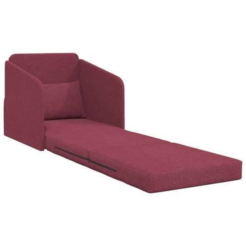 Sofa krevet na podu 2-u-1 Bordo 65x80x83 cm Tkanina Cijena