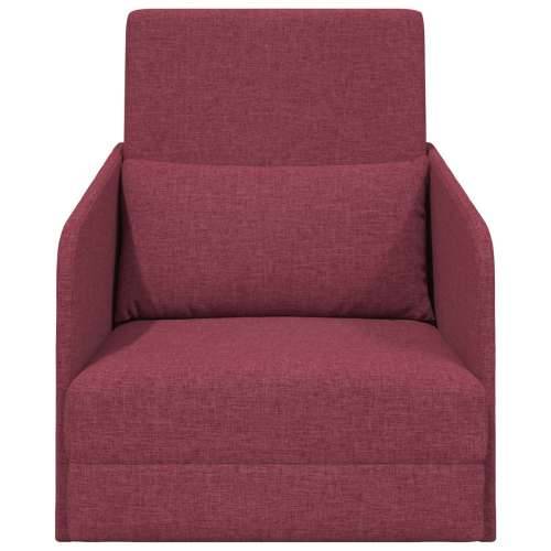 Sofa krevet na podu 2-u-1 Bordo 65x80x83 cm Tkanina Cijena