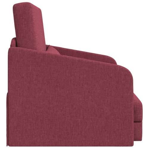 Sofa krevet na podu 2-u-1 Bordo 65x80x83 cm Tkanina Cijena