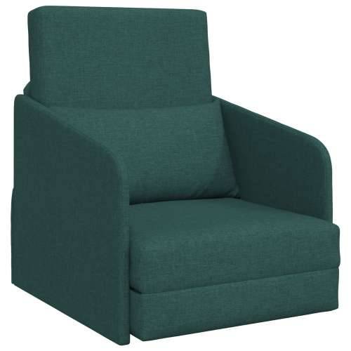Sofa na podu 2-u-1 Tamno zelena 65x80x83 cm Tkanina Cijena