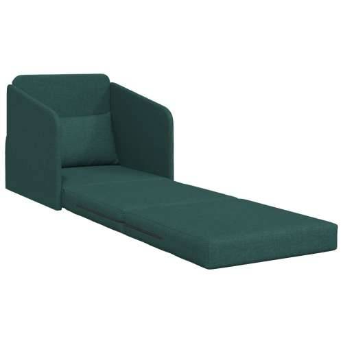 Sofa na podu 2-u-1 Tamno zelena 65x80x83 cm Tkanina Cijena