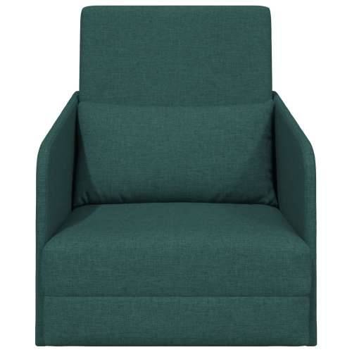 Sofa na podu 2-u-1 Tamno zelena 65x80x83 cm Tkanina Cijena