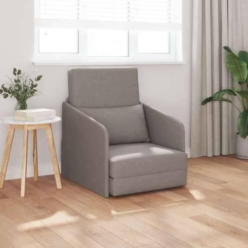 Sofa krevet 2-u-1 Taupe 65x80x83 cm Tkanina Cijena