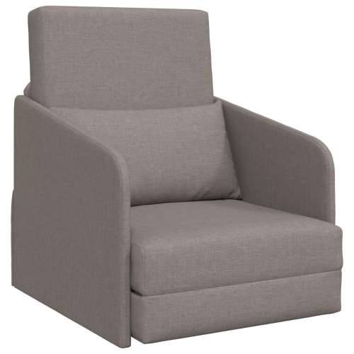 Sofa krevet 2-u-1 Taupe 65x80x83 cm Tkanina Cijena