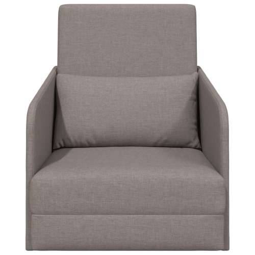 Sofa krevet 2-u-1 Taupe 65x80x83 cm Tkanina Cijena