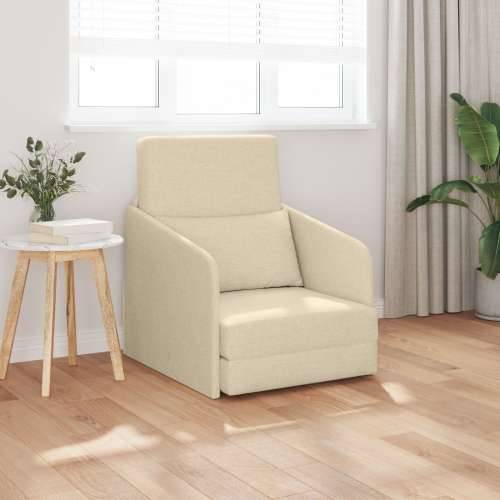 Floor Sofa Bed 2-u-1 Krem 65x80x83 cm Tkanina Cijena