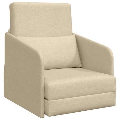 Floor Sofa Bed 2-u-1 Krem 65x80x83 cm Tkanina Cijena
