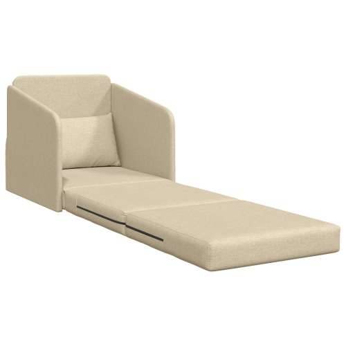 Floor Sofa Bed 2-u-1 Krem 65x80x83 cm Tkanina Cijena