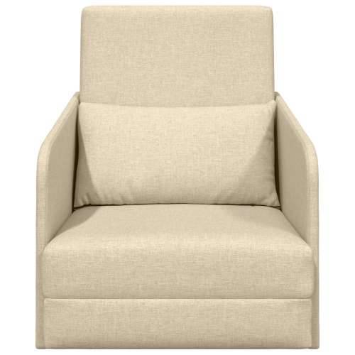 Floor Sofa Bed 2-u-1 Krem 65x80x83 cm Tkanina Cijena