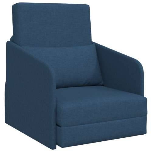 Floor Sofa Bed 2-u-1 Plava 65x80x83 cm Tkanina Cijena