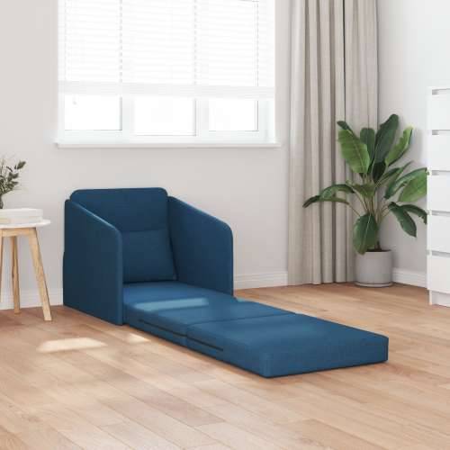 Floor Sofa Bed 2-u-1 Plava 65x80x83 cm Tkanina Cijena