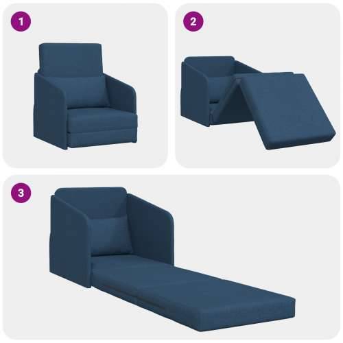 Floor Sofa Bed 2-u-1 Plava 65x80x83 cm Tkanina Cijena