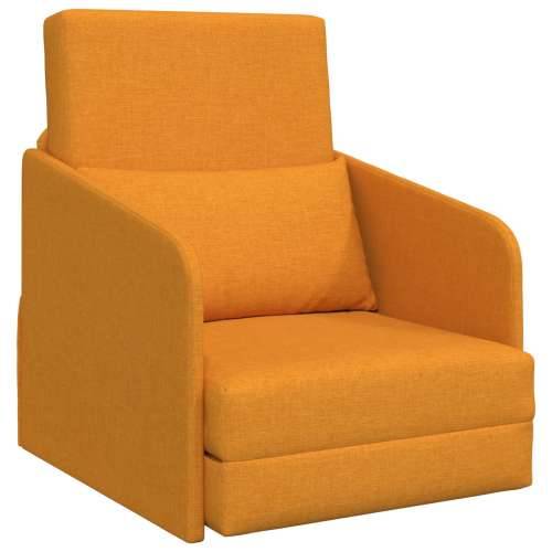 sofa krevet 2-u-1 tamno žuta 65x80x83 cm tkanina Cijena