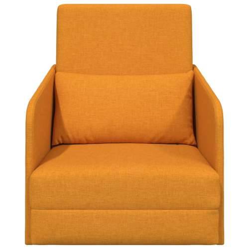 sofa krevet 2-u-1 tamno žuta 65x80x83 cm tkanina Cijena