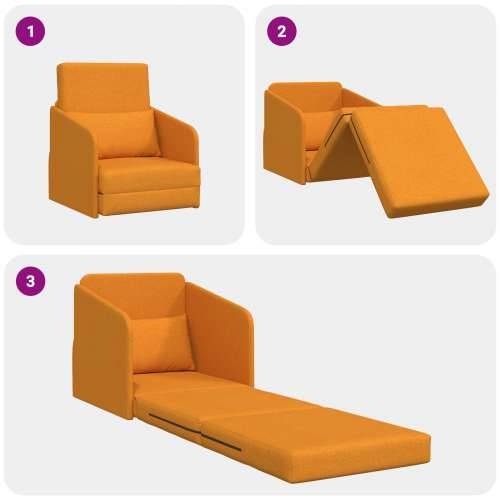 sofa krevet 2-u-1 tamno žuta 65x80x83 cm tkanina Cijena