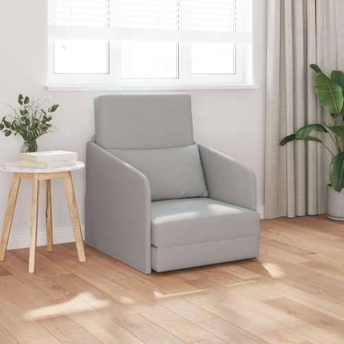 Sofa krevet na podu 2-u-1 Oblak siva 65x80x83 cm Tkanina Cijena