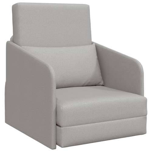 Sofa krevet na podu 2-u-1 Oblak siva 65x80x83 cm Tkanina Cijena