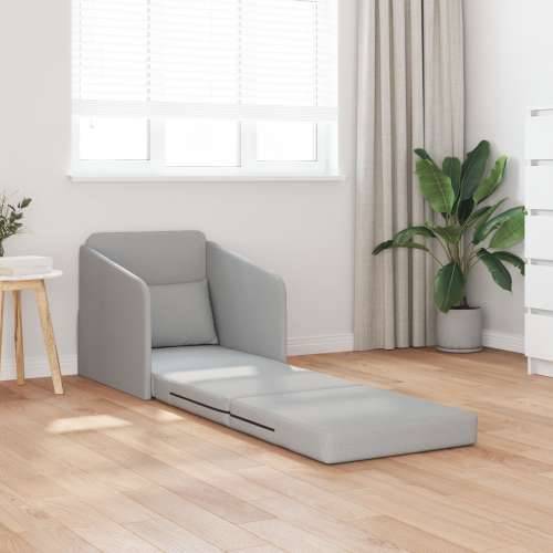 Sofa krevet na podu 2-u-1 Oblak siva 65x80x83 cm Tkanina Cijena