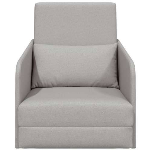 Sofa krevet na podu 2-u-1 Oblak siva 65x80x83 cm Tkanina Cijena