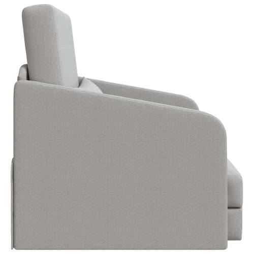 Sofa krevet na podu 2-u-1 Oblak siva 65x80x83 cm Tkanina Cijena
