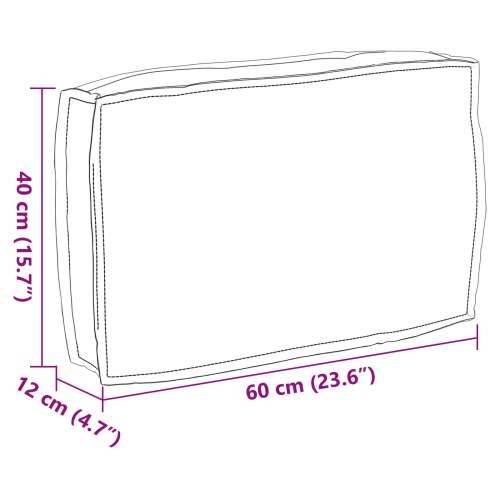 jastuk za palete za naslon Antracit 60x40x12 cm Oxford tkanina Cijena