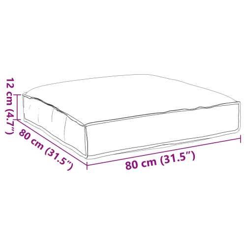 jastuk za palete vino crvena 80x80x12 cm Cijena